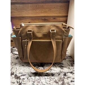 White Elm Gemini Convertible Backpack  Almond W Matching  ARA Crossbody Clutch